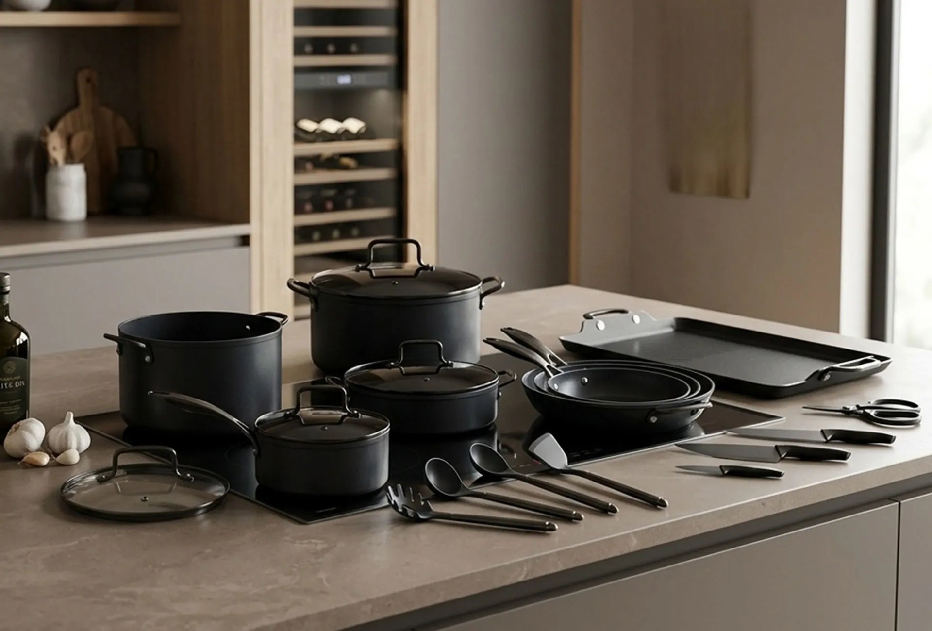 Baterías de cocina Jade Black