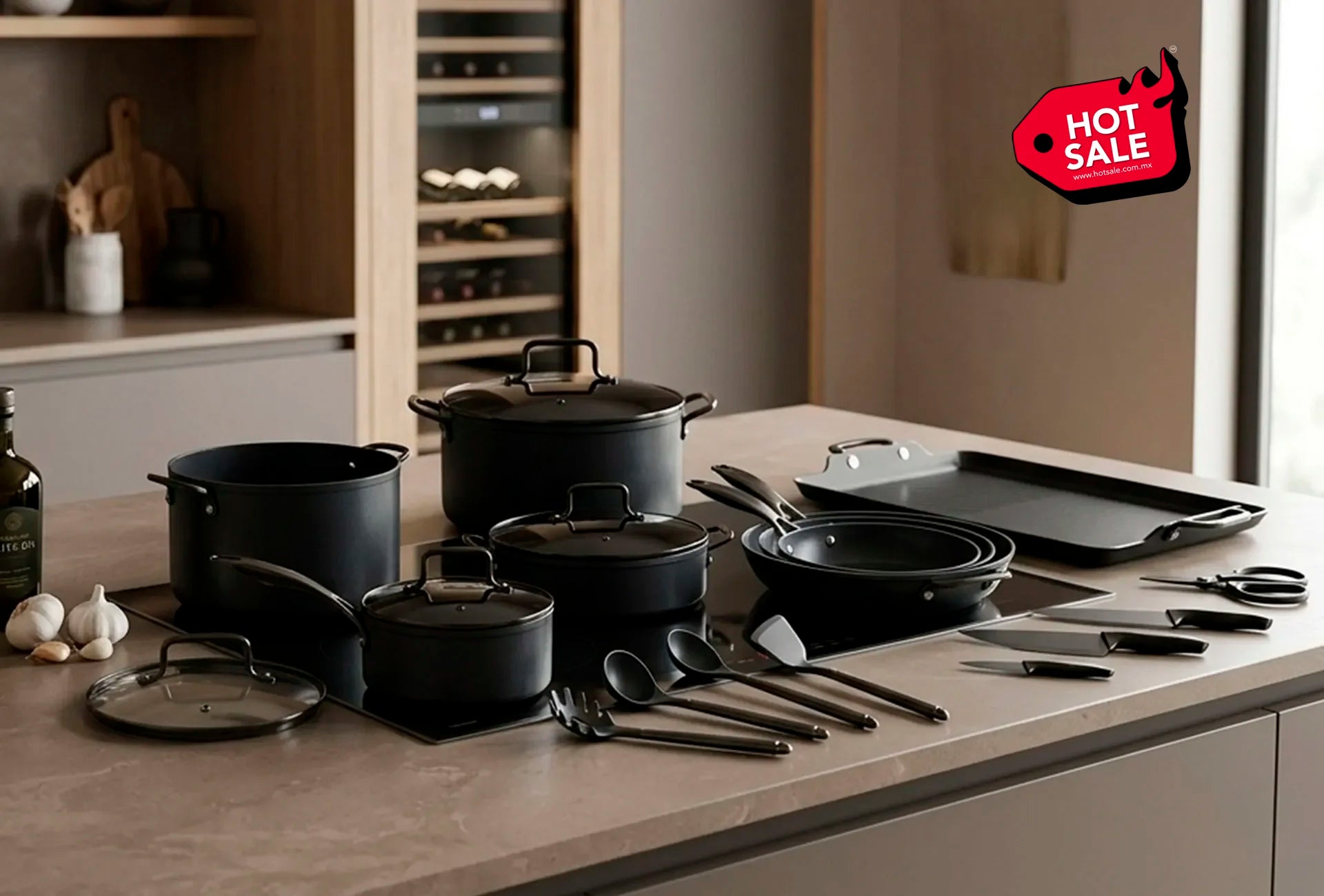 Baterías de cocina Jade Black