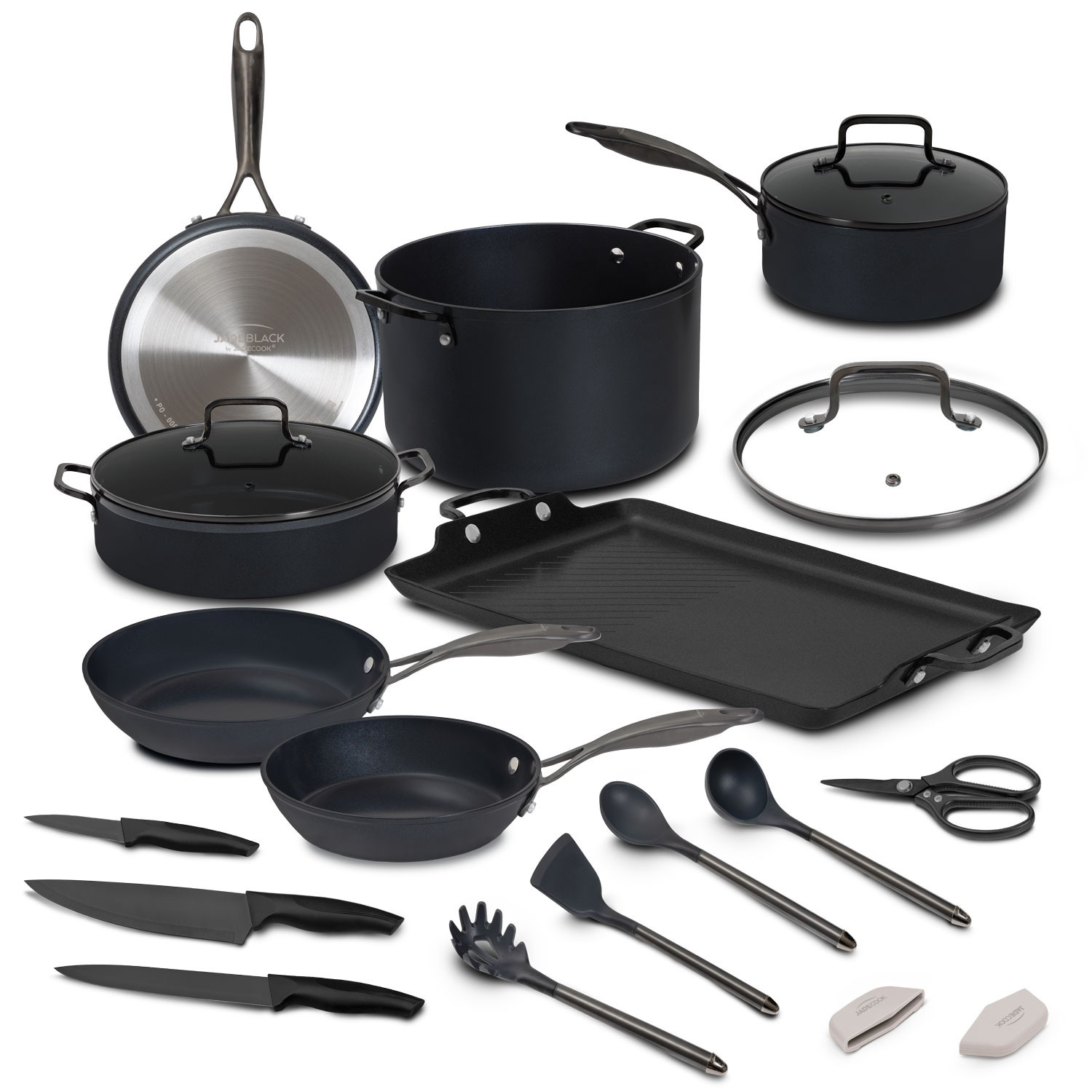 Batería de cocina Jade Black 20 piezas