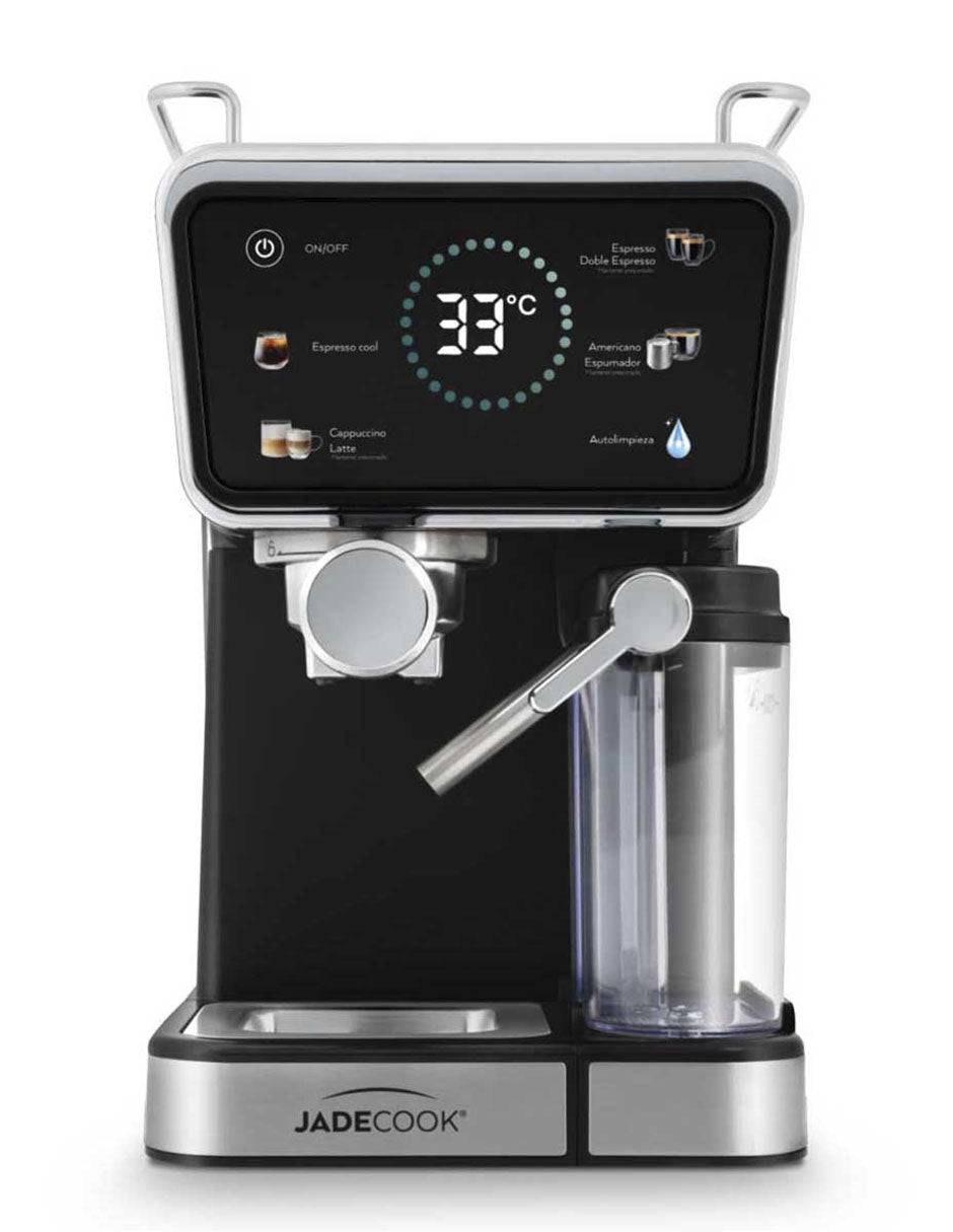 Máquina de espresso Digital Pro Jade Cook | Panel digital, espumador de leche, 20 bares de presión