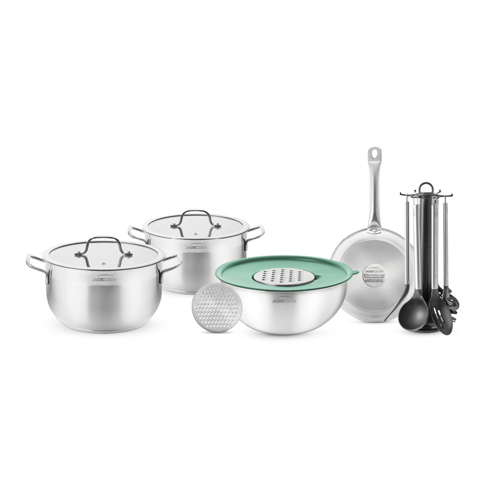 Batería de acero inoxidable Jade Cook 16 pz