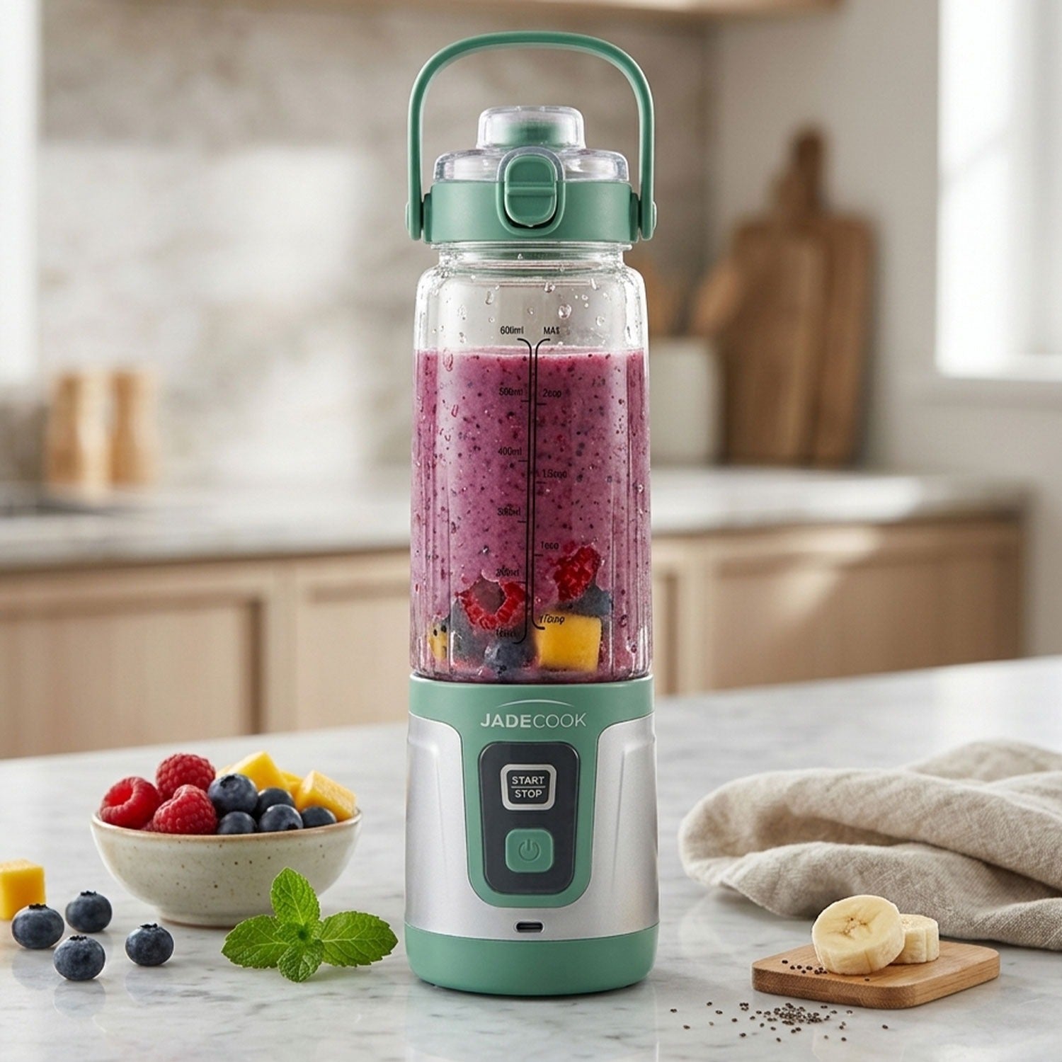 Licuadora portátil Doble Aspa Jade Cook 750 ml