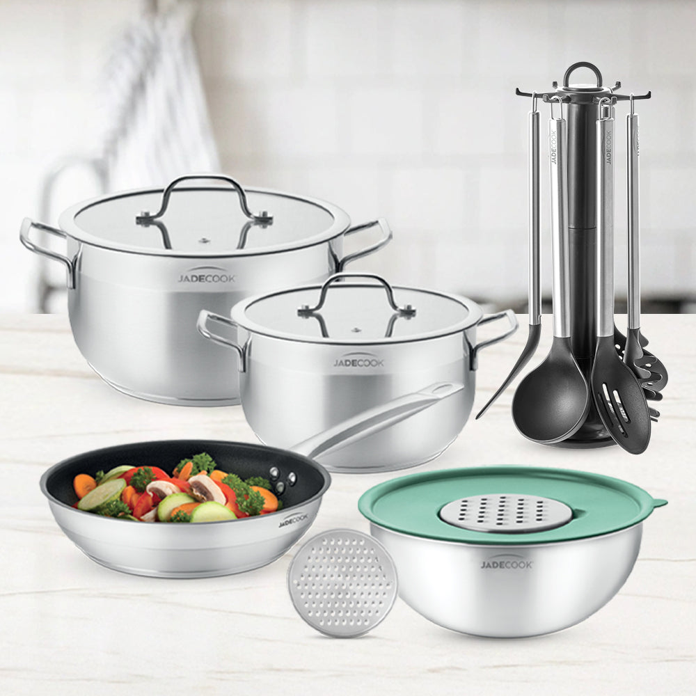 Batería de acero inoxidable Jade Cook 16 pz