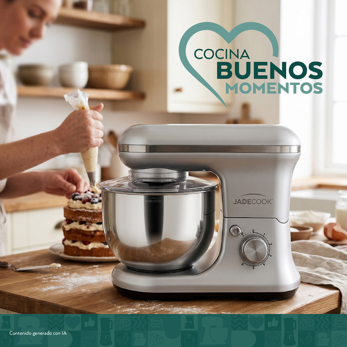 Batidora de pedestal 4 en 1 Jade Cook