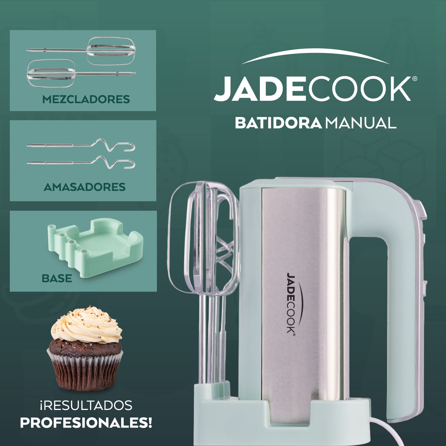 Batidora Manual de 5 velocidades Jade Cook