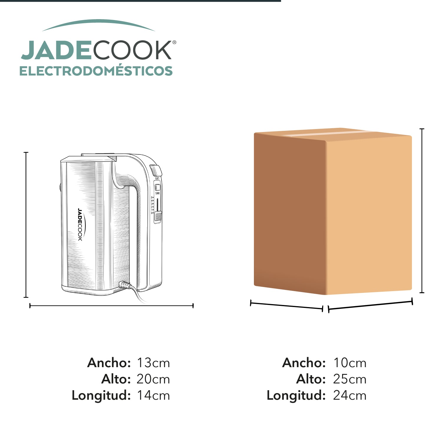 Batidora Manual de 5 velocidades Jade Cook