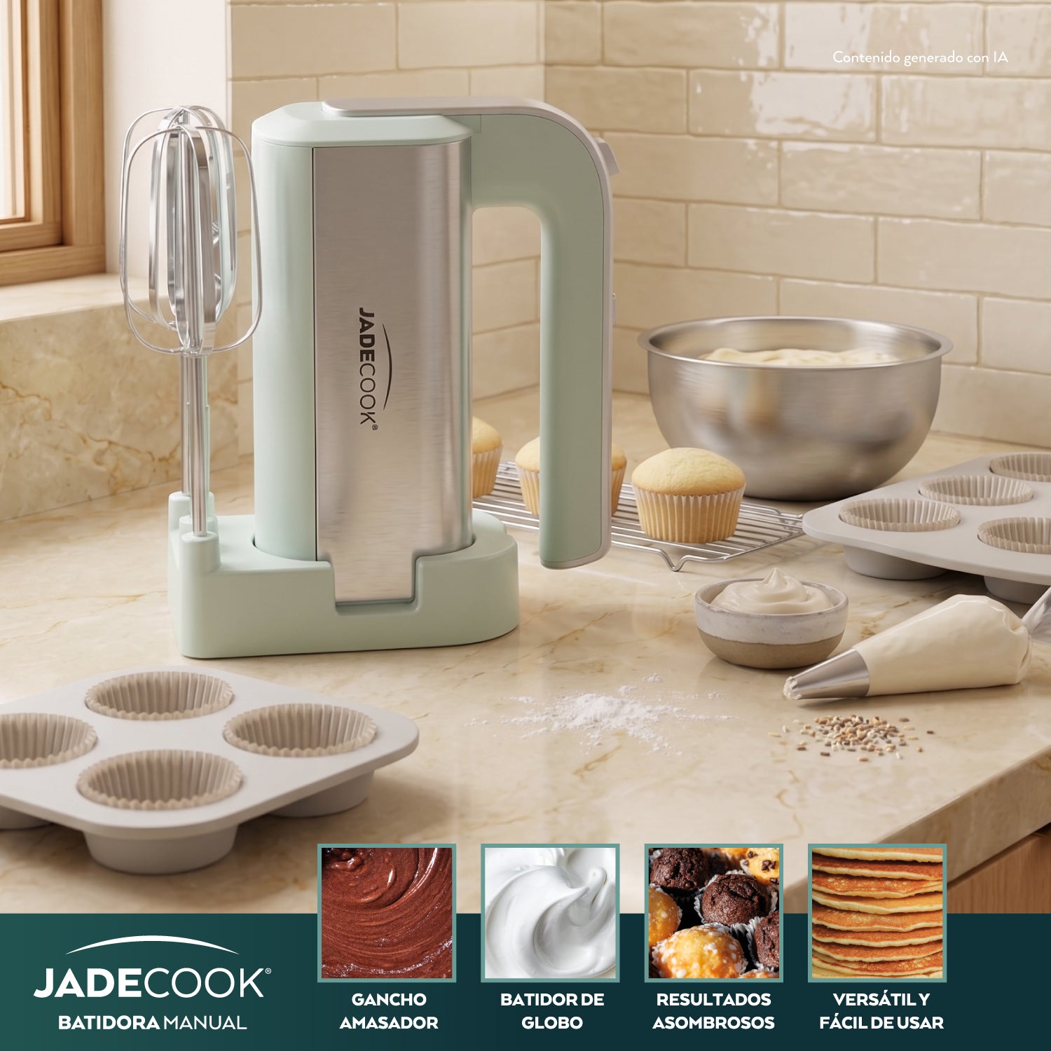 Batidora Manual de 5 velocidades Jade Cook