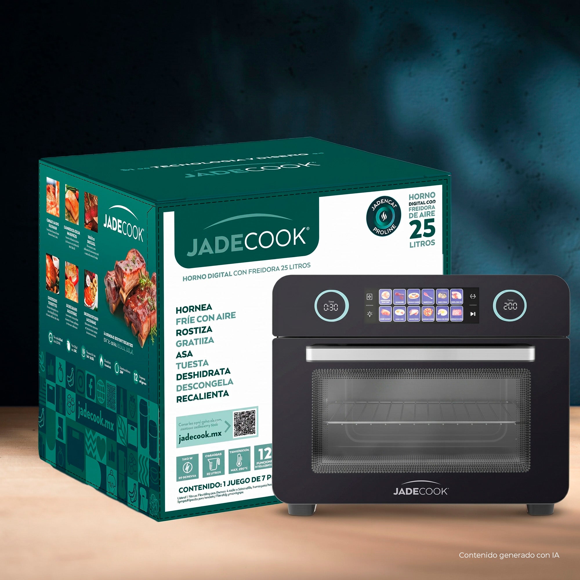 Horno Digital con Freidora de Aire 25 L Jade Electro