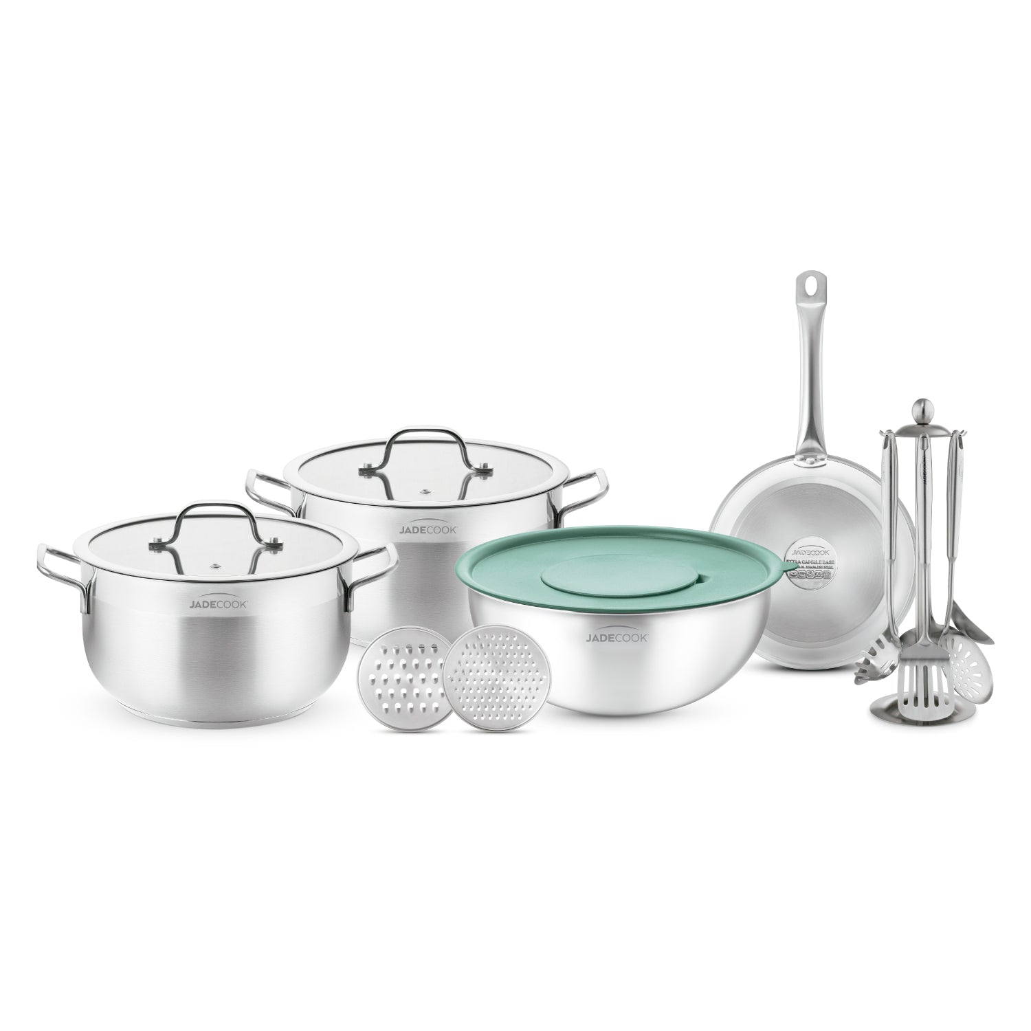 Batería de Acero Inoxidable Jade Cook 17 Piezas