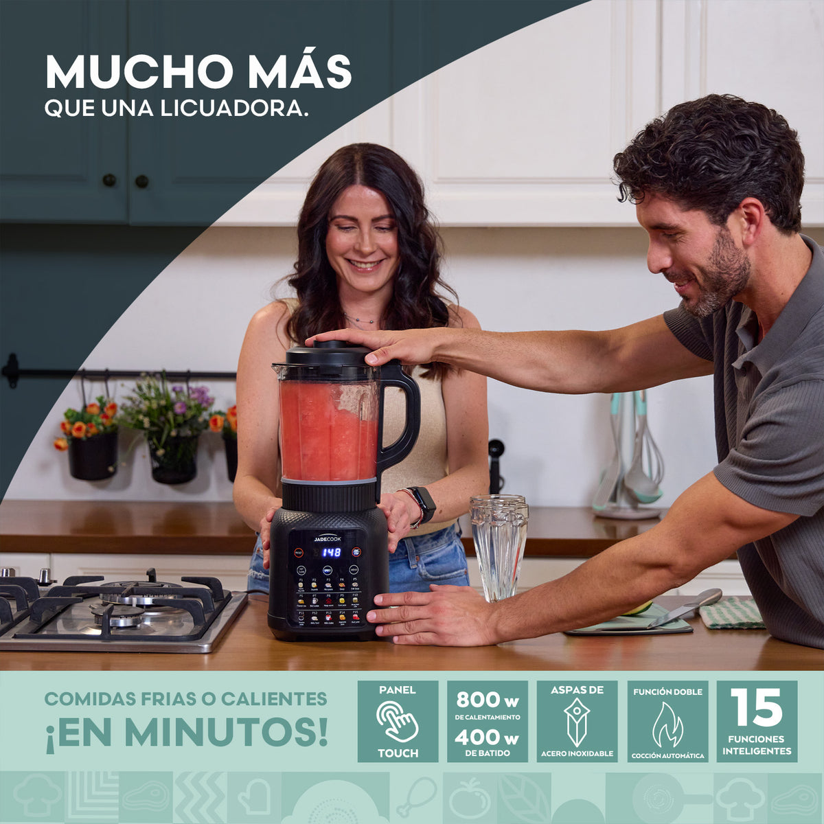 Hot Mixer Jade Cook: Licuadora Multifuncional con Sistema de Calentamiento 800w