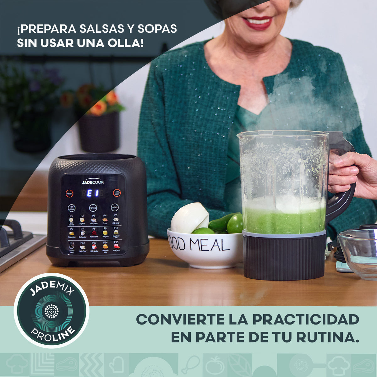 Hot Mixer Jade Cook: Licuadora Multifuncional con Sistema de Calentamiento 800w