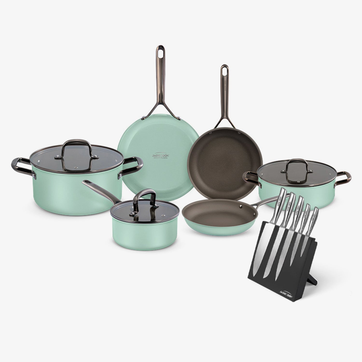 Batería de cocina Jade Cook Infinity Plasma 15 pz