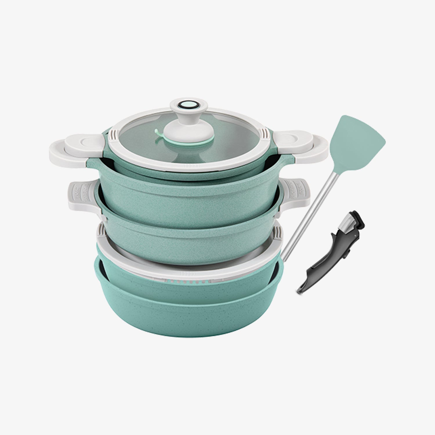 Batería de cocina Jade Pop Edge 10 Piezas