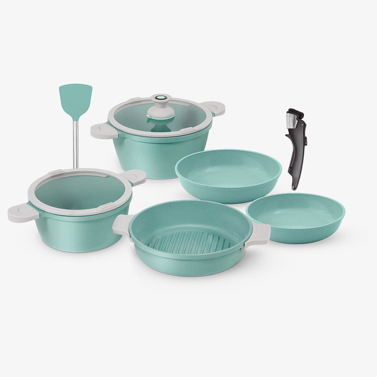Batería de cocina Jade Pop Edge 10 Piezas