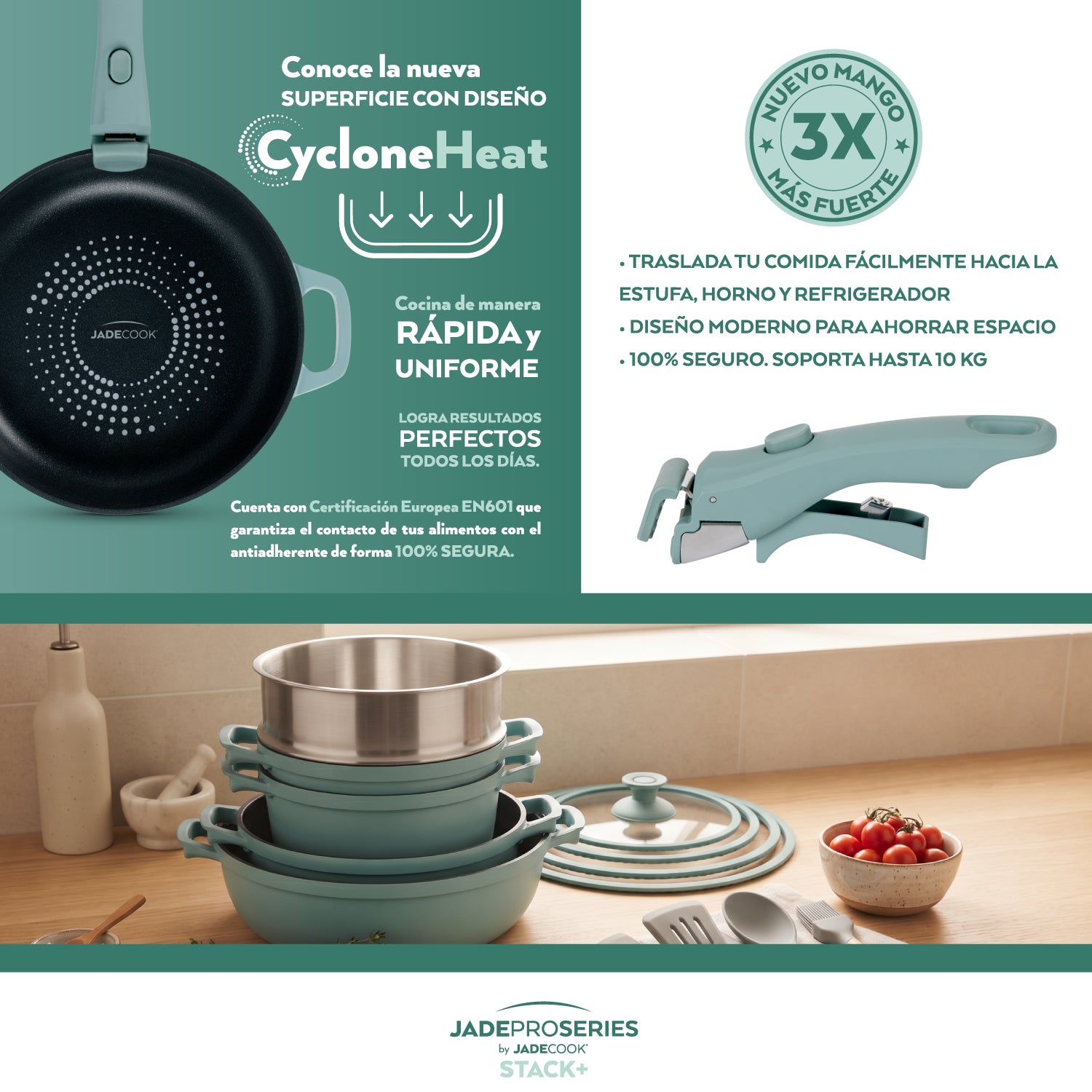 Batería apilable Jade ProSeries 17 piezas