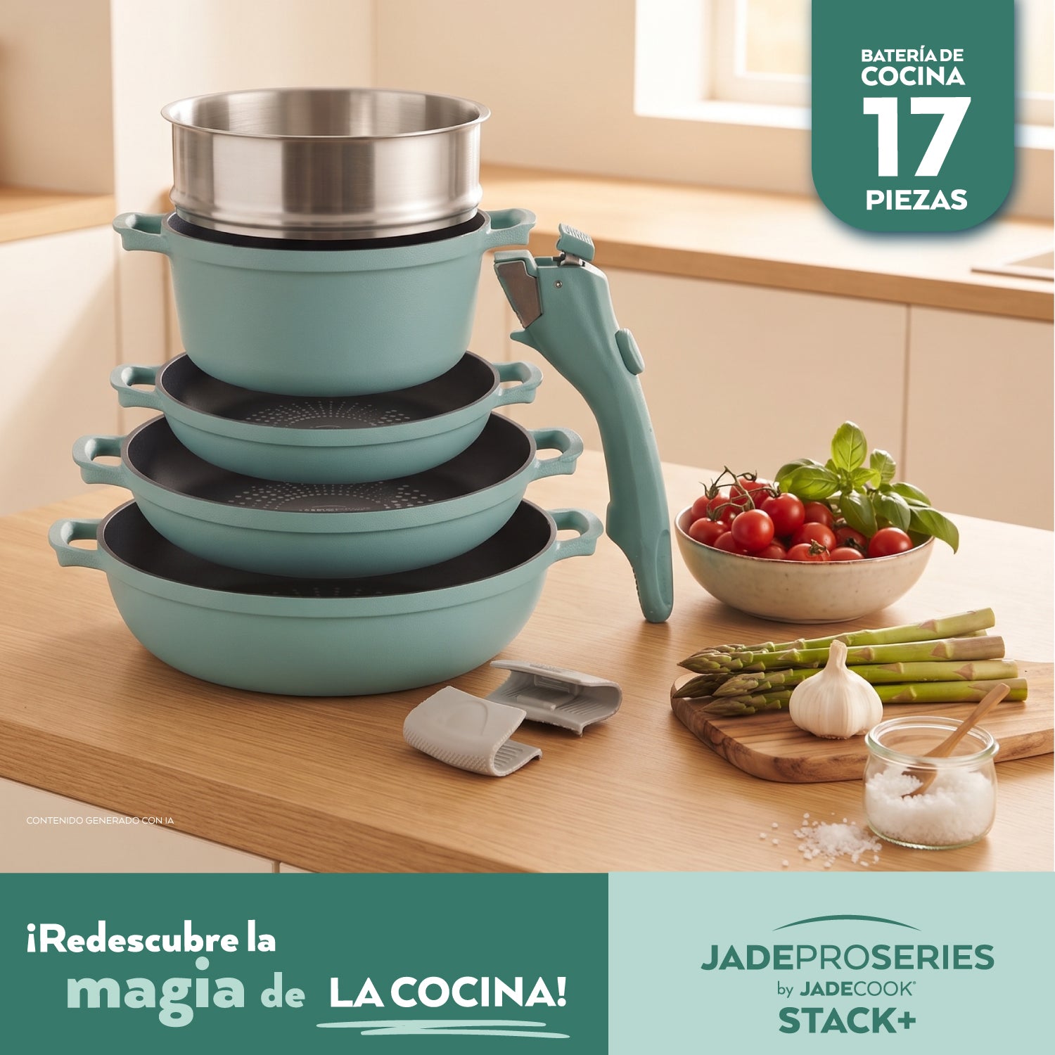 Batería apilable Jade ProSeries 17 piezas