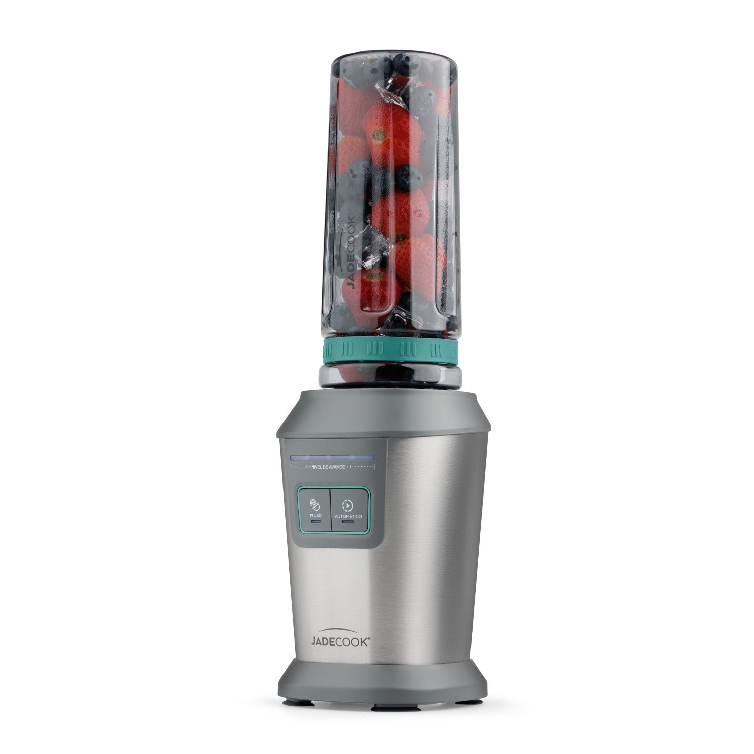Licuadora Personal JadeCook Quick Blend 700W con Vasos Portátiles Easy Go
