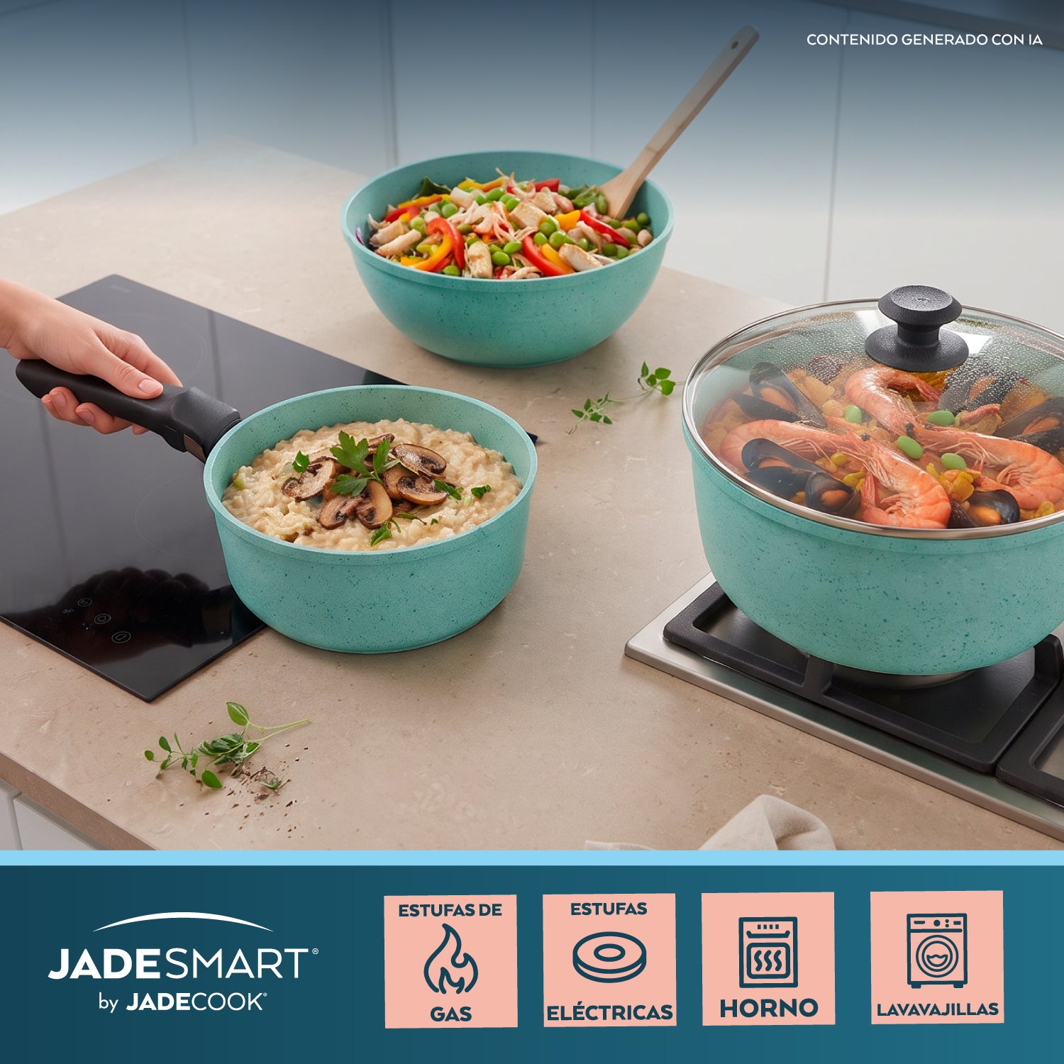 Batería Jade Smart + Cuchillos Jade Cook