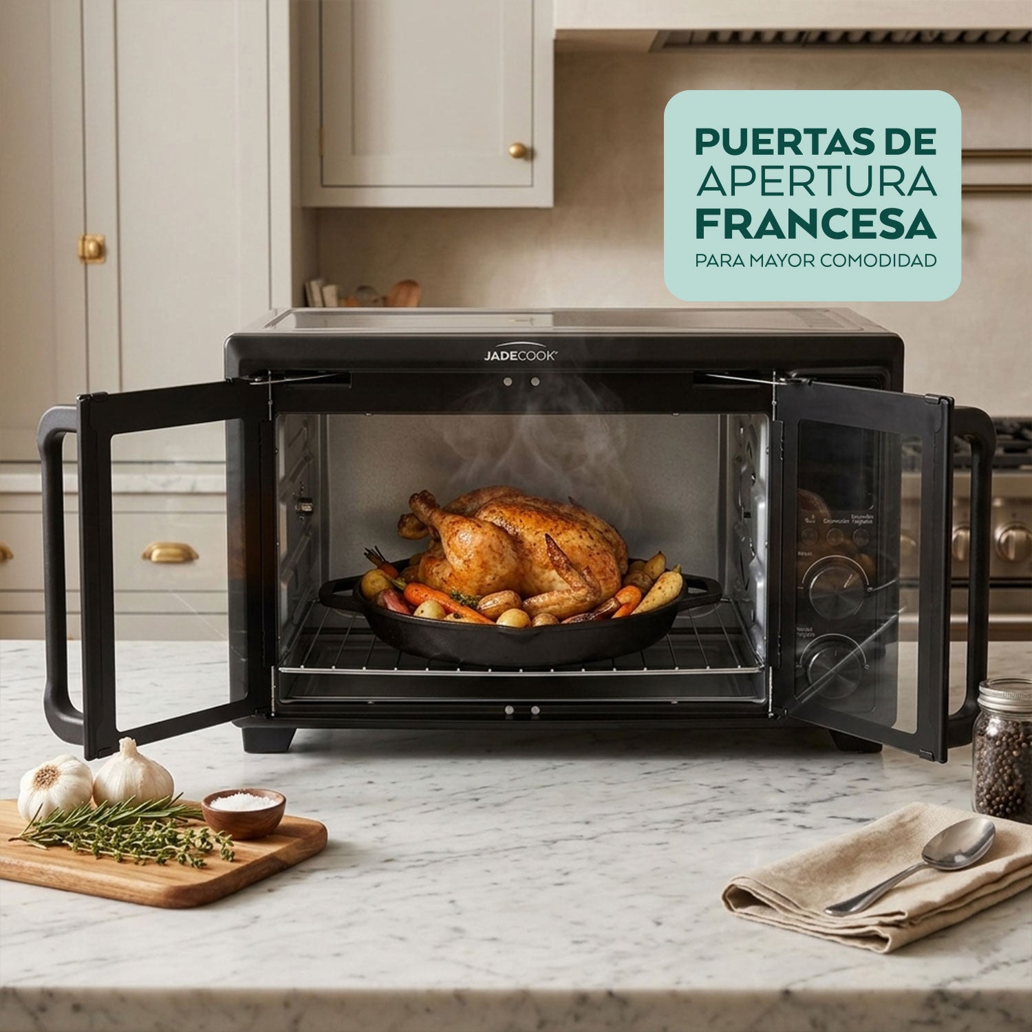 Horno con Freidora de Aire 30 L Jade Cook con Convección y Rosticero