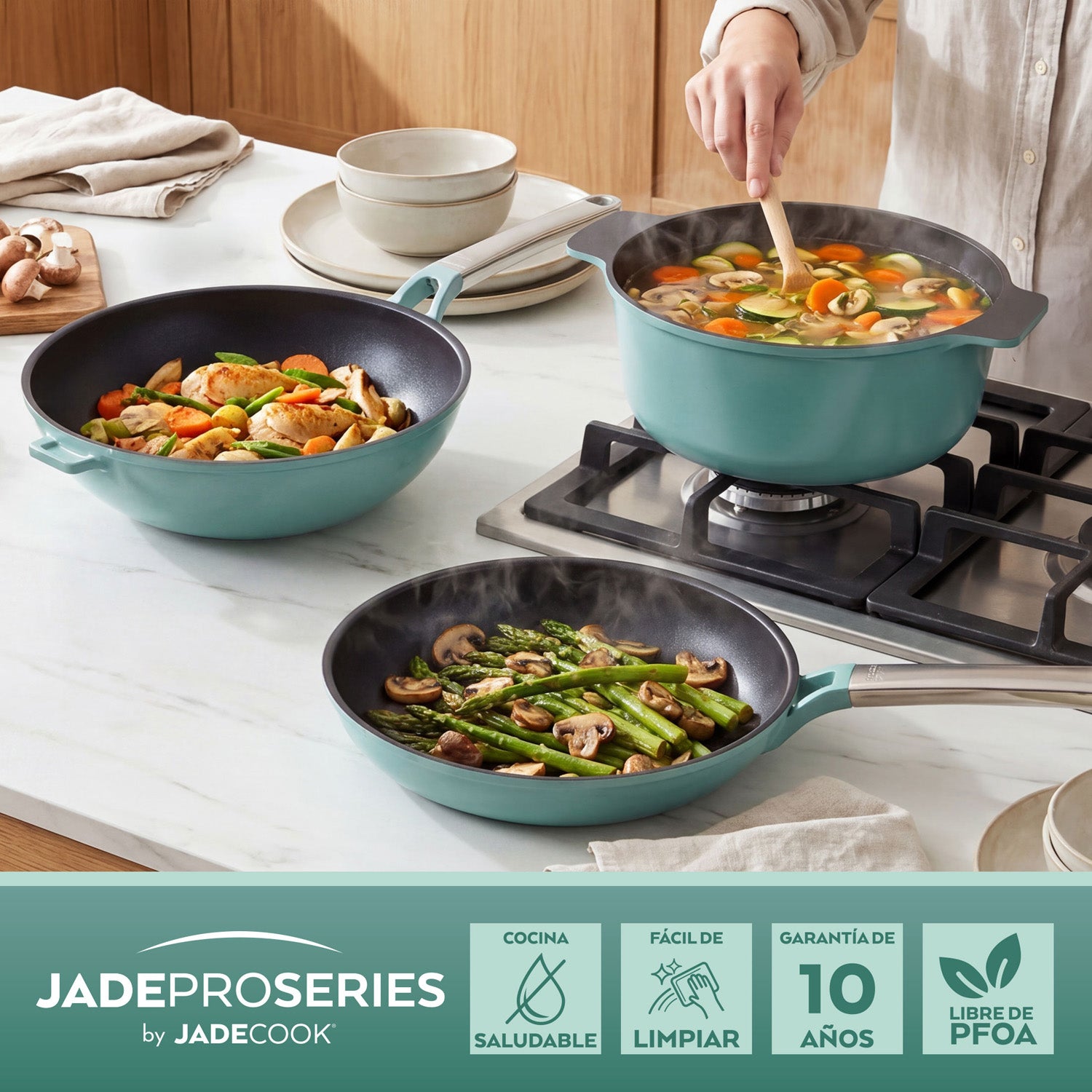 Batería de cocina Jade ProSeries 13 Piezas