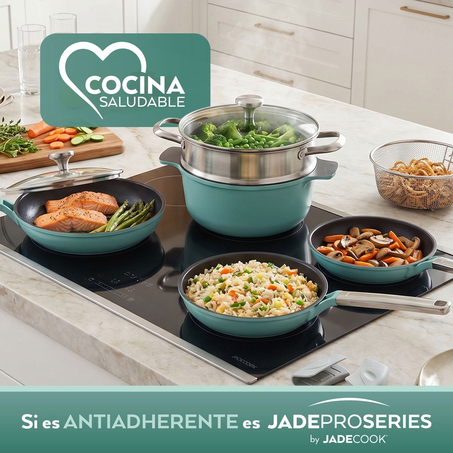 Batería de cocina Jade ProSeries 13 Piezas