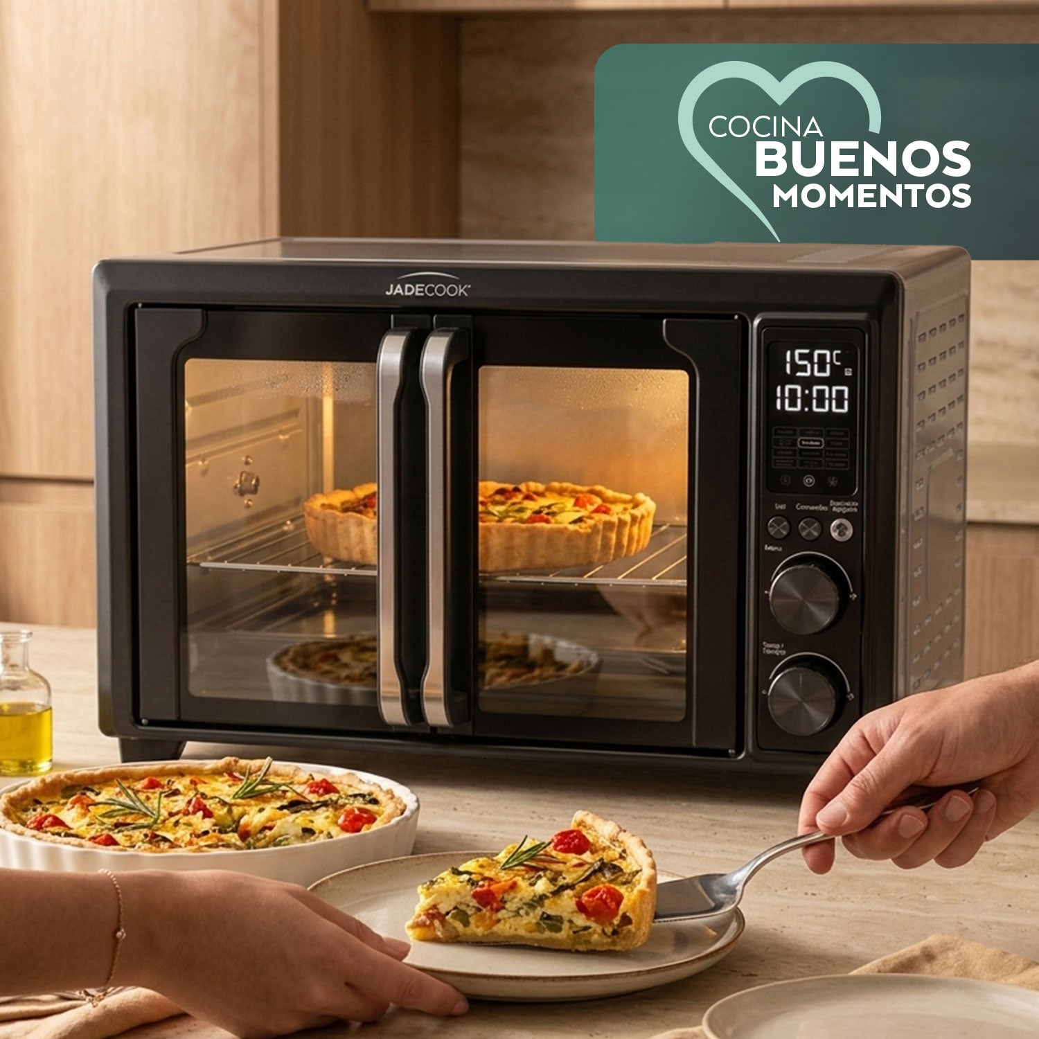 Horno con Freidora de Aire 30 L Jade Cook con Convección y Rosticero