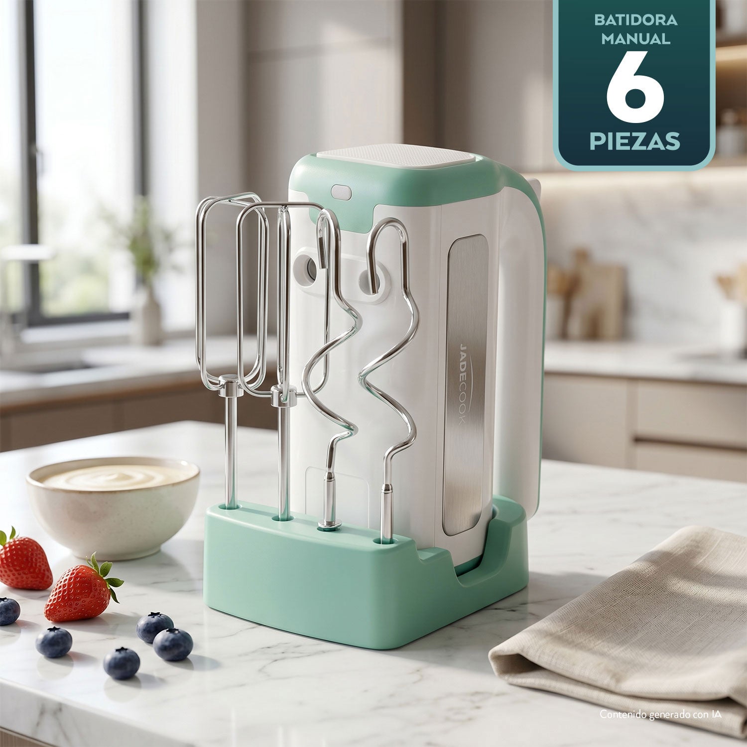 Batidora manual con accesorios Jade Cook