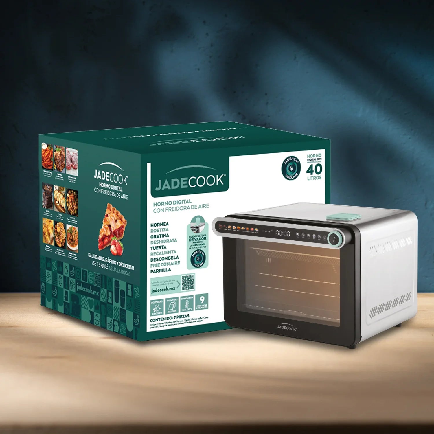 Horno digital con freidora de aire 40L Jade Cook