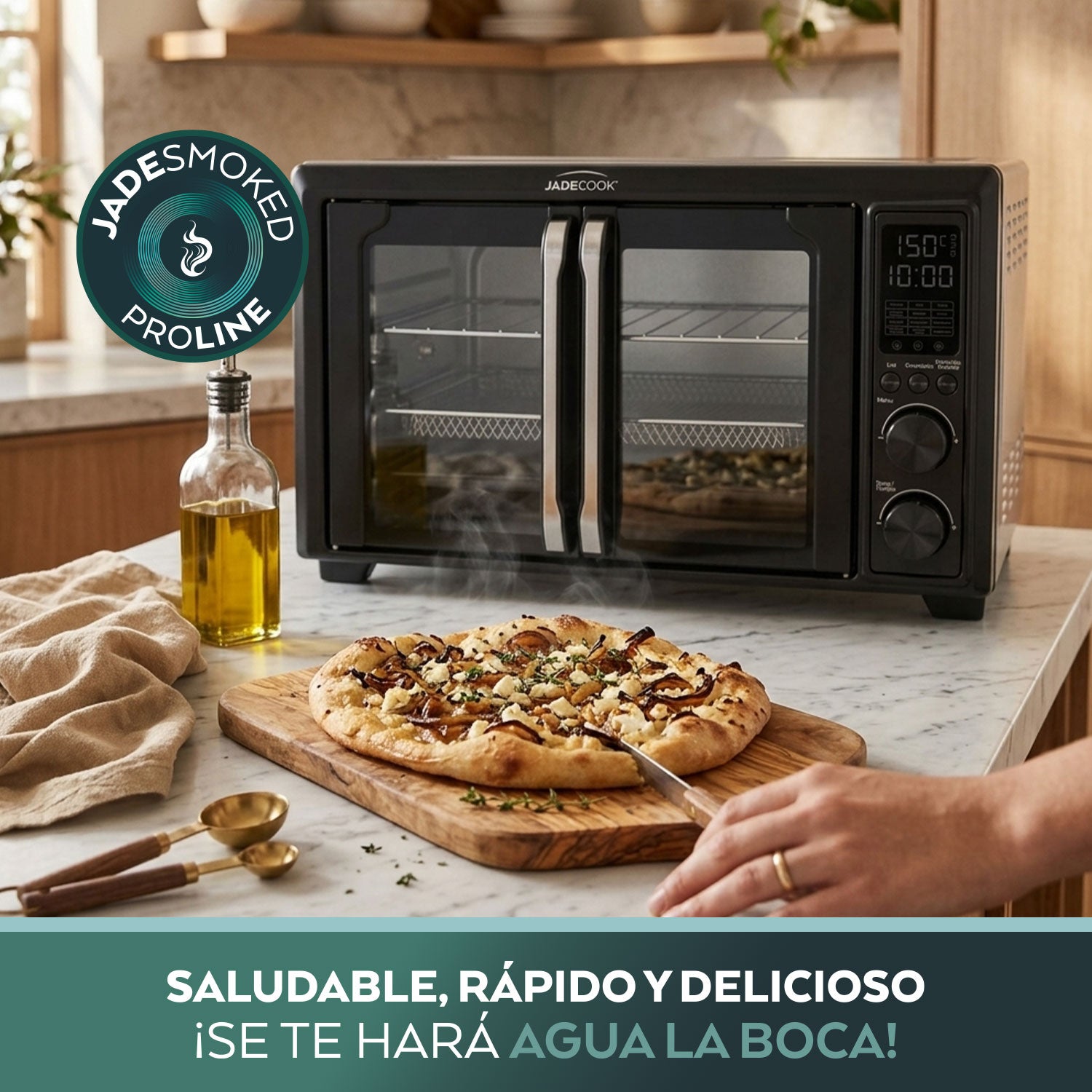 Horno con Freidora de Aire 30 L Jade Cook con Convección y Rosticero