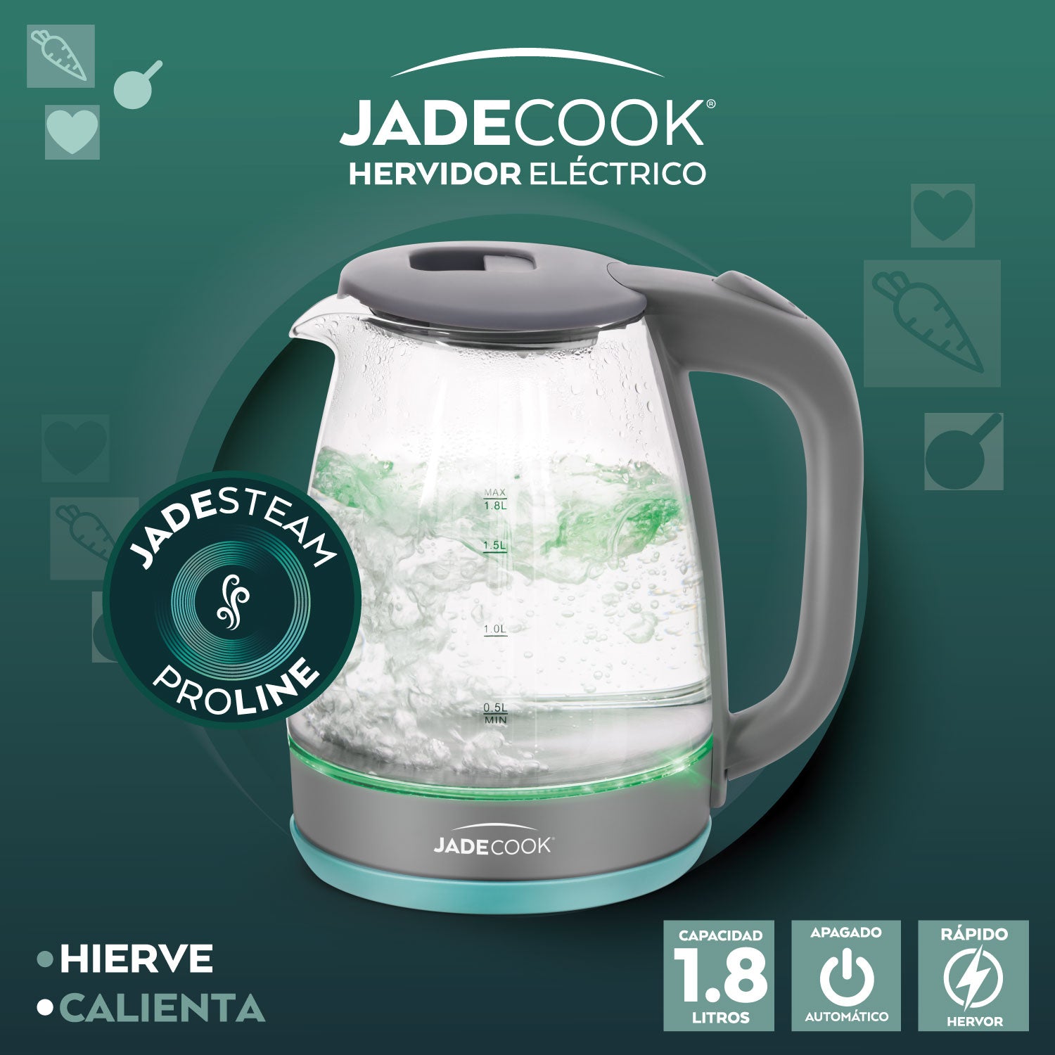Jade Electro Tetera 1.8L 1000 w