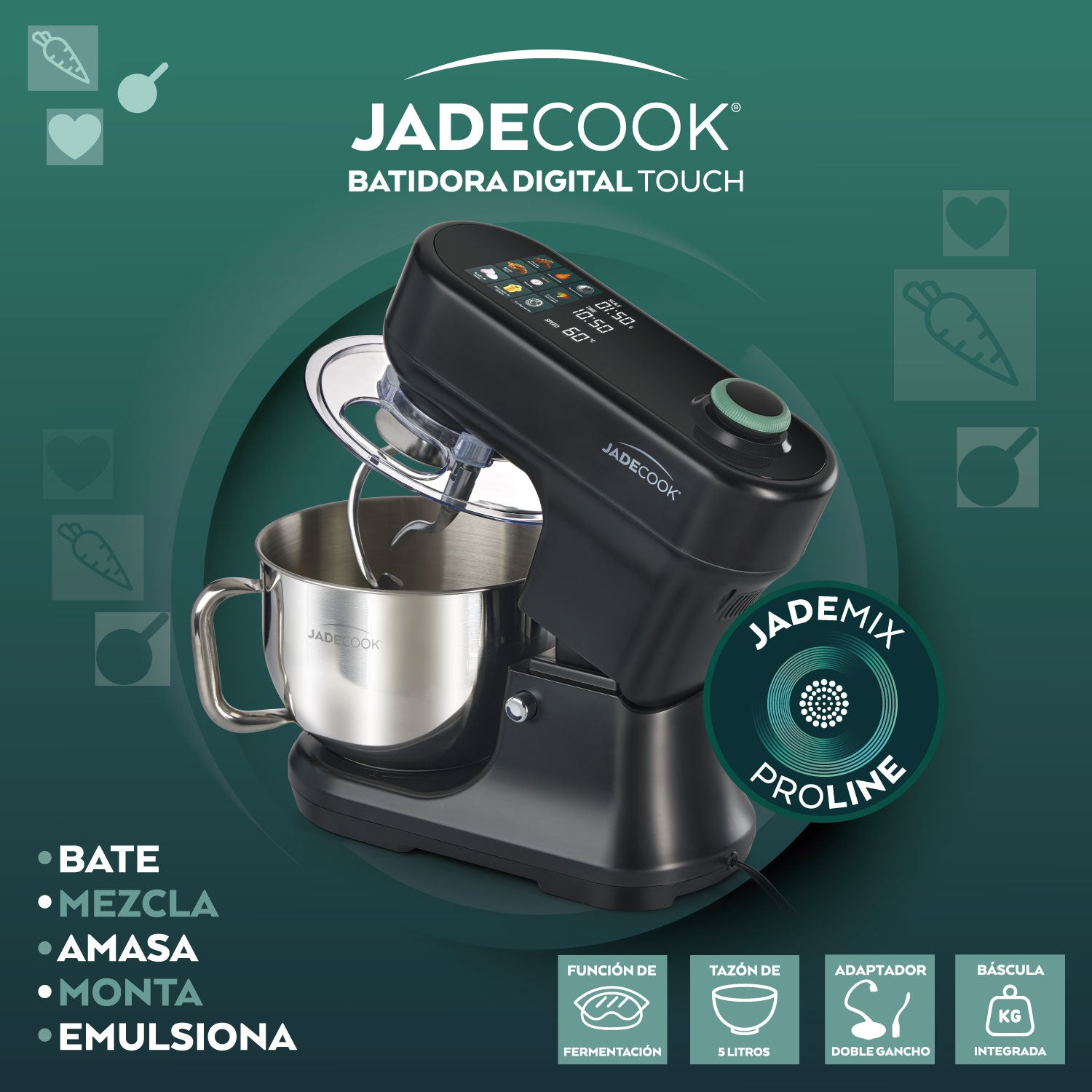 Batidora de Pedestal Digital Jade Cook