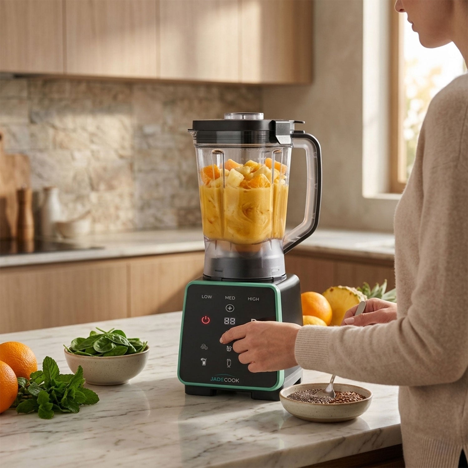 Licuadora Digital 1.8 Litros Tritán 1400 w Jade Cook