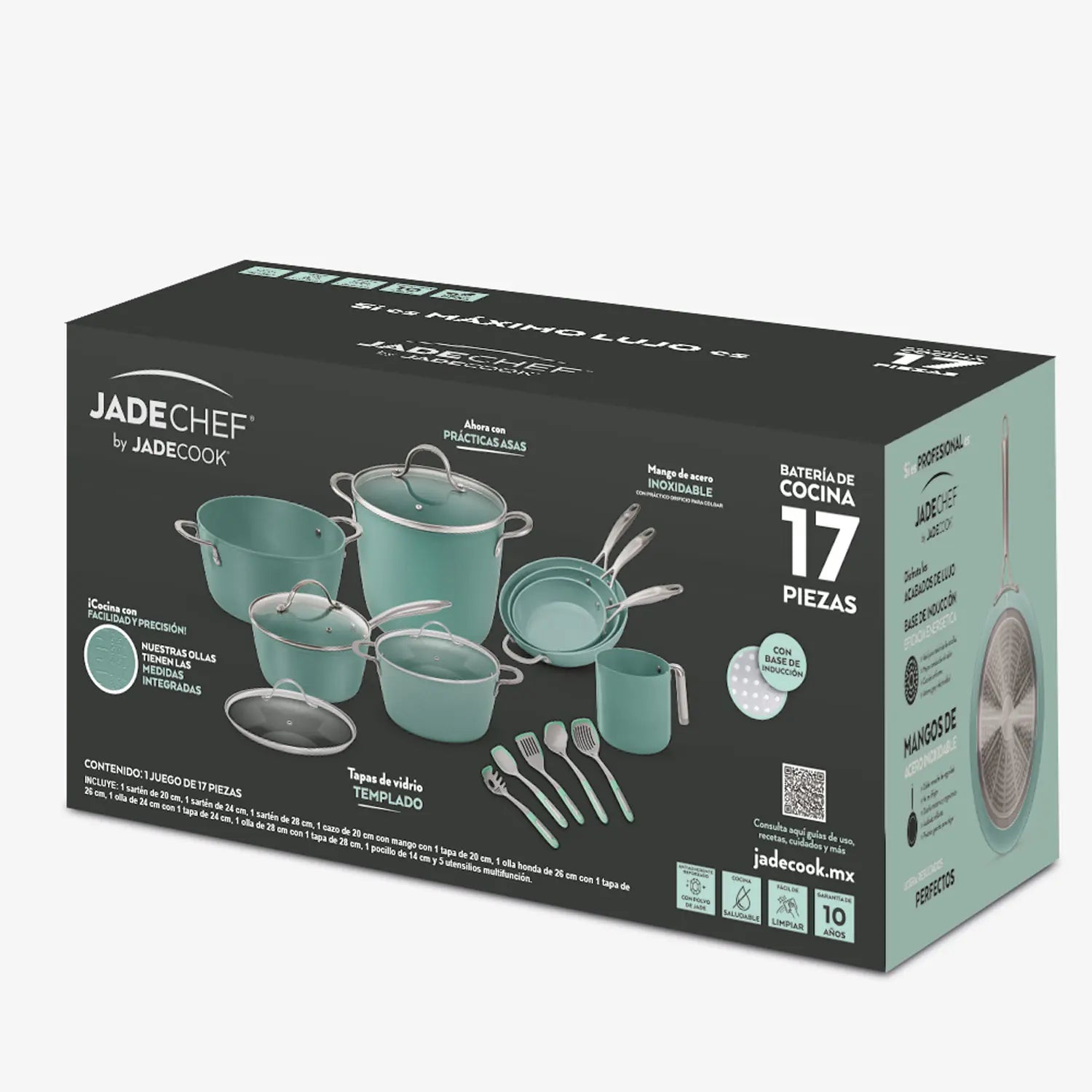 Batería de cocina Jade Chef 17 piezas by Jade Cook | Antiadherente