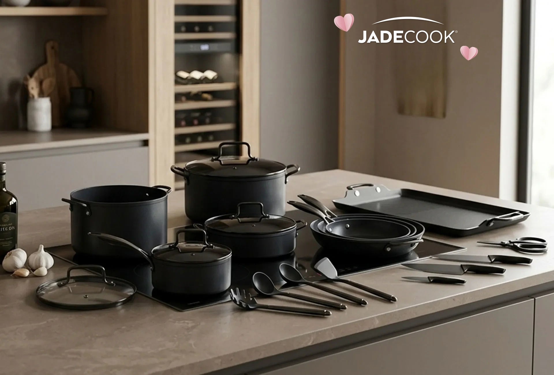 Baterías de cocina Jade Black