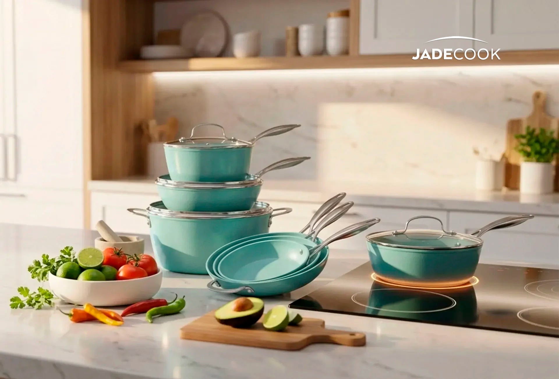 Baterías Jade Chef: <br>
Cocina como un profesional