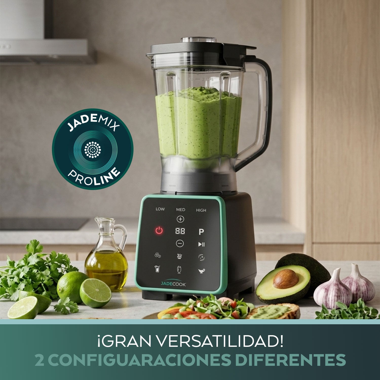 Licuadora Digital 1.8 Litros Tritán 1400 w Jade Cook