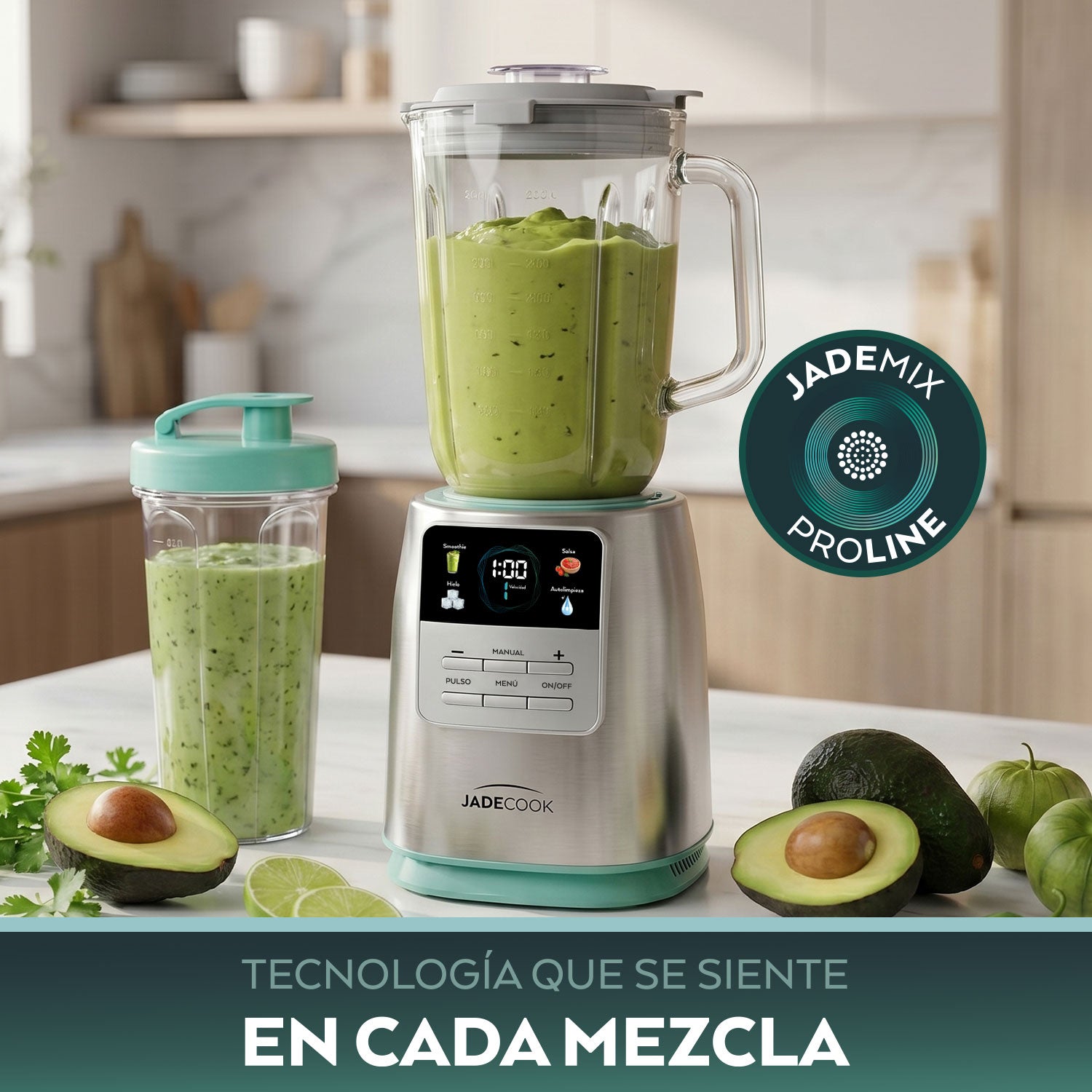 Licuadora Digital Jade Cook 1400 Watts