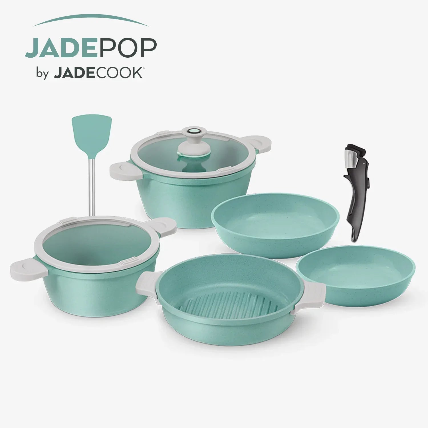 Batería de cocina Jade Pop Edge 10 Piezas