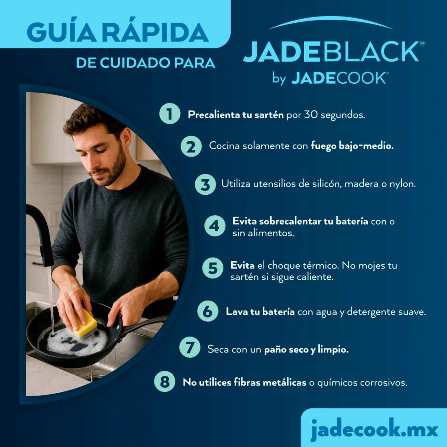 Batería de cocina Jade Black 15 piezas