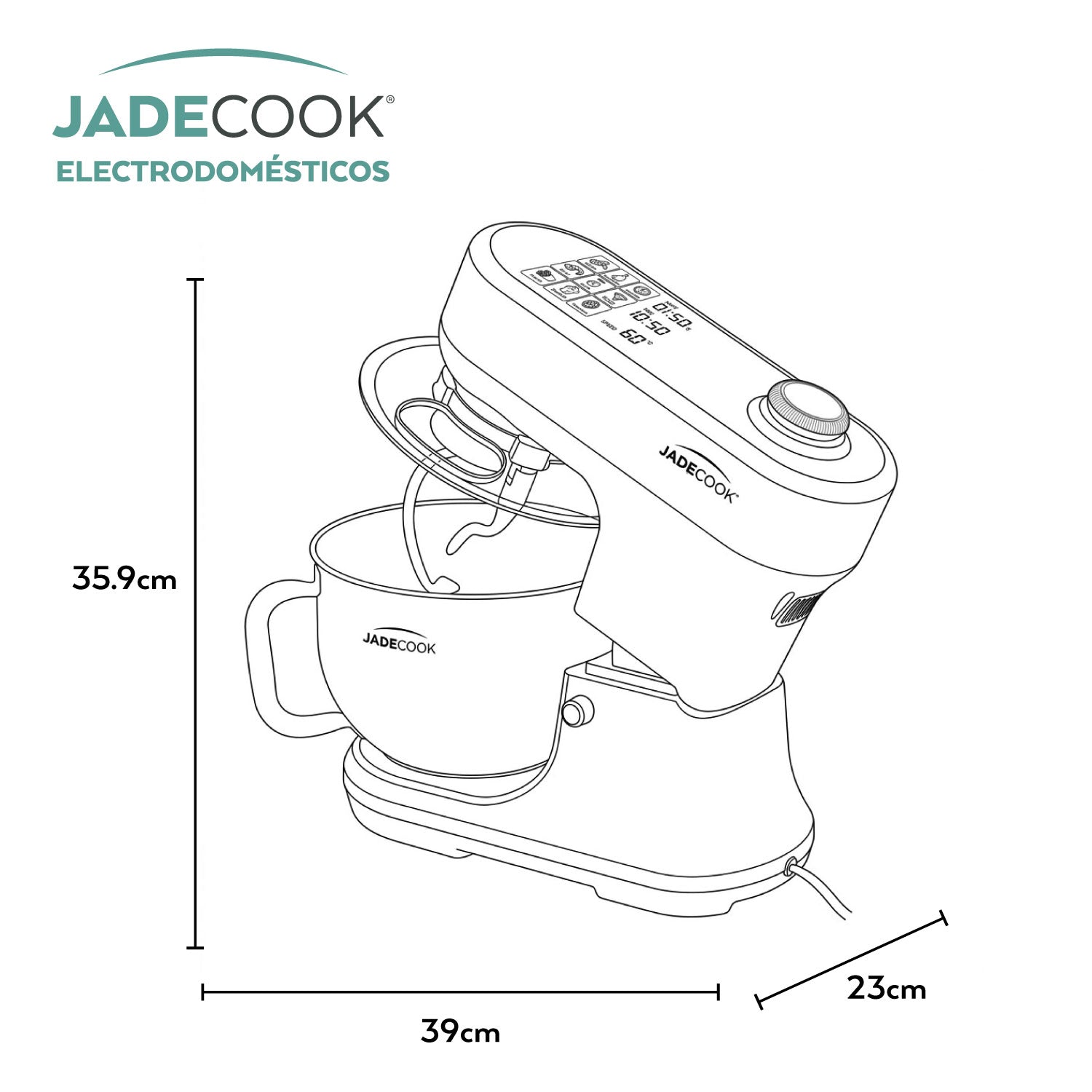 Batidora de Pedestal Digital Jade Cook
