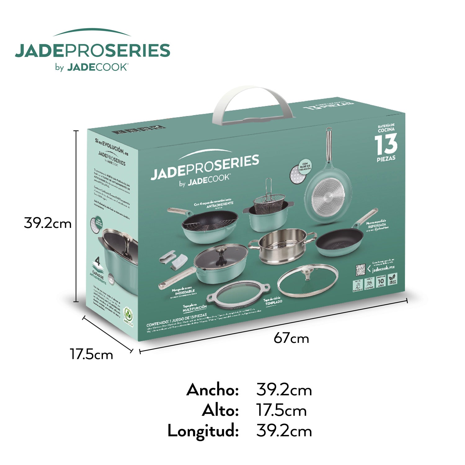 Batería de cocina Jade ProSeries 13 Piezas