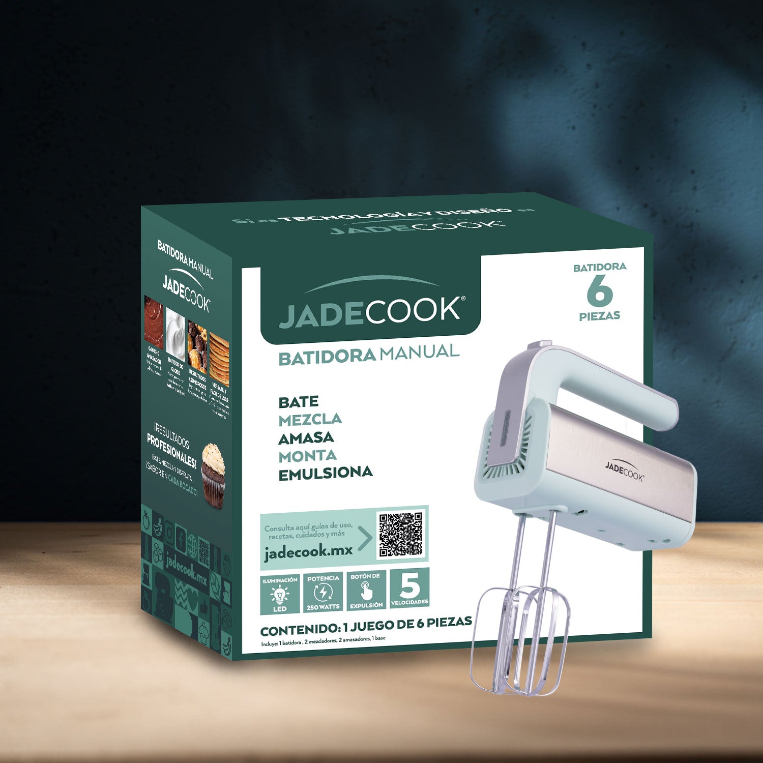 Batidora Manual de 5 velocidades Jade Cook