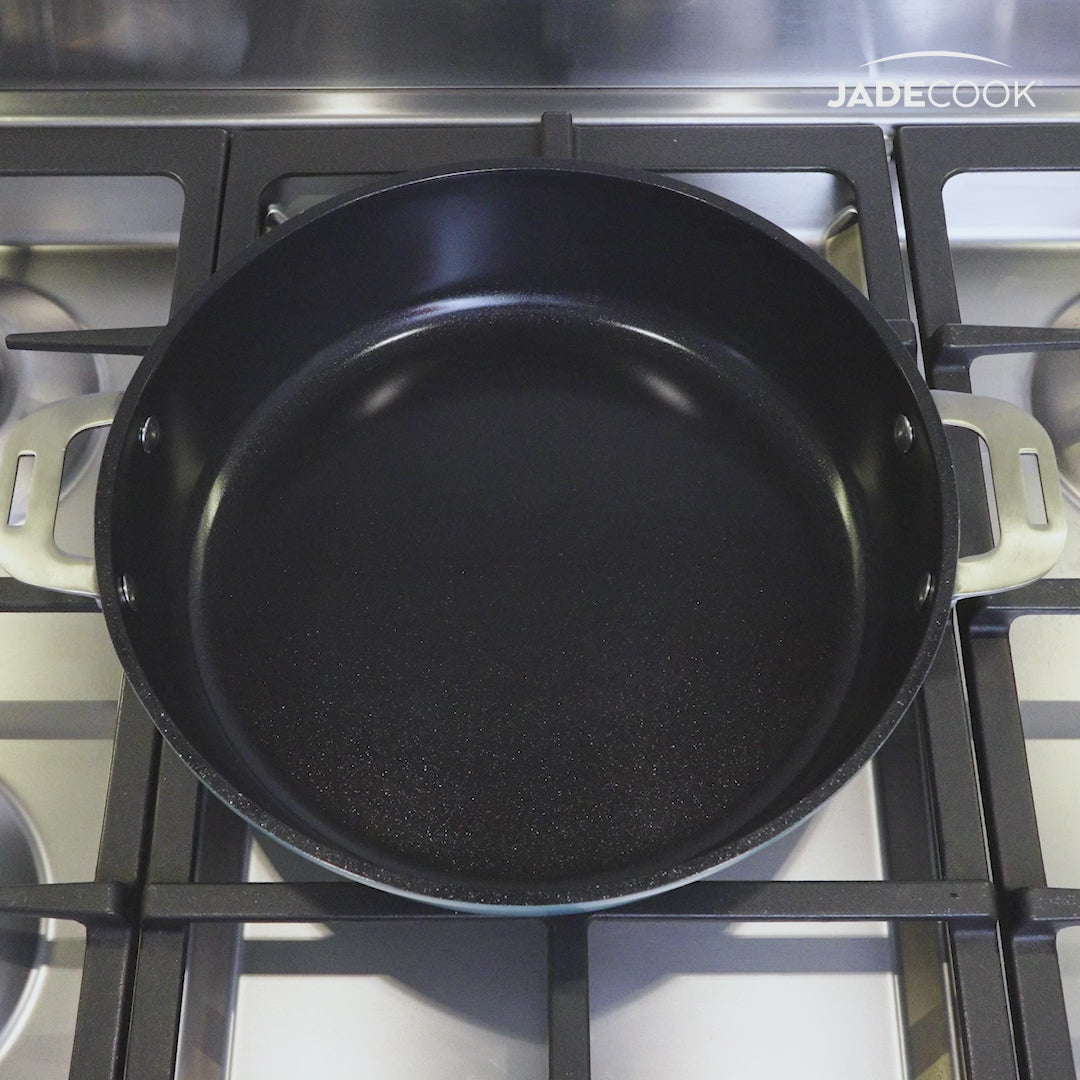Olla Multifunción Jade Chef 7 Piezas - Antiadherente Cerámico con Base de Inducción (28 cm / 4 L)