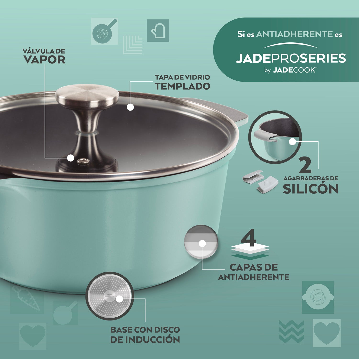 Batería de cocina Jade ProSeries 13 Piezas