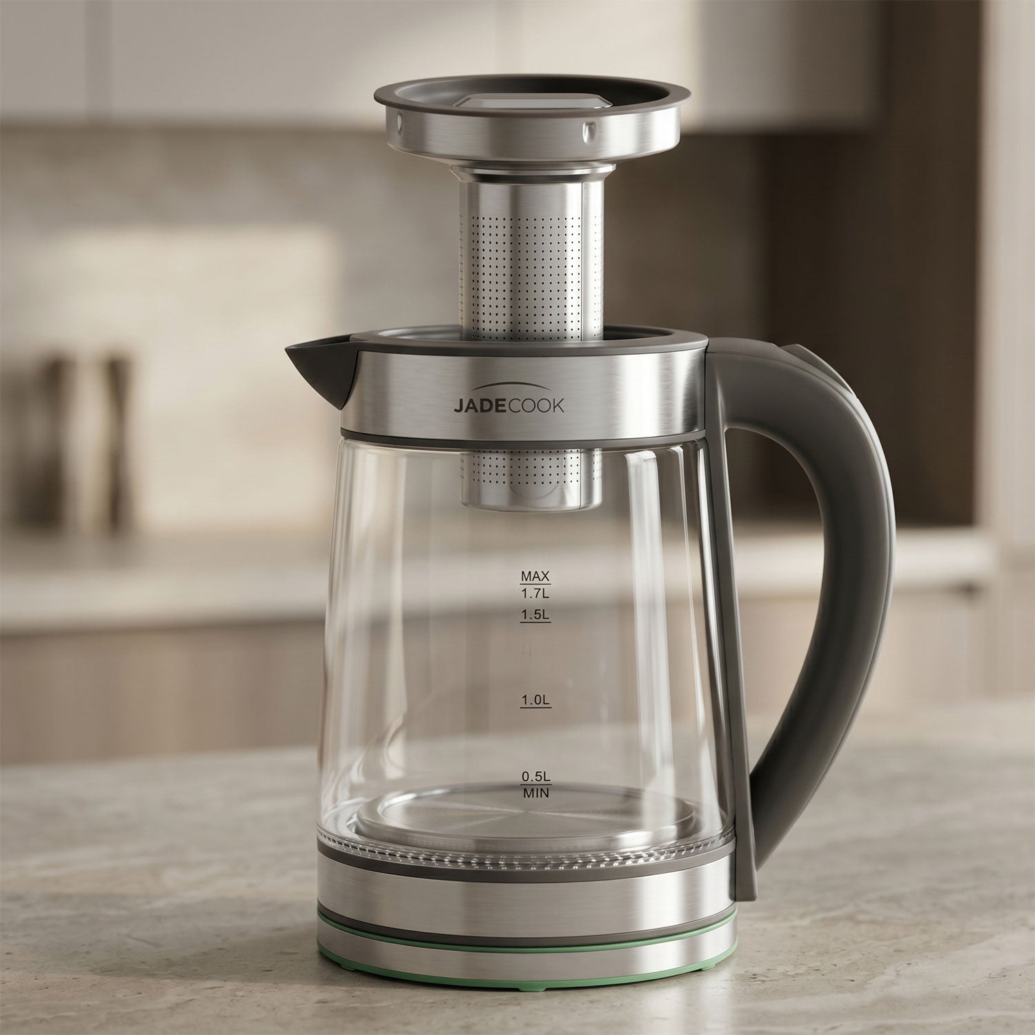 Tetera Eléctrica con Infusor Jade Cook 1.7L
